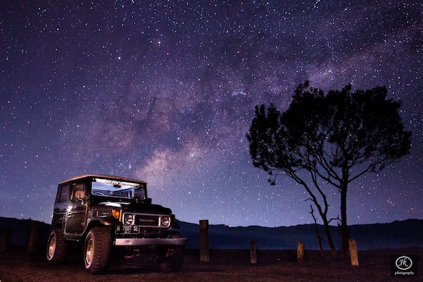 The Milky Way shot during our Travel Photography Workshop at Mount Bromo, Shot by Jothykumar
