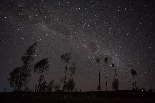 The Milky Way as seen straight out of the camera (no post processing)